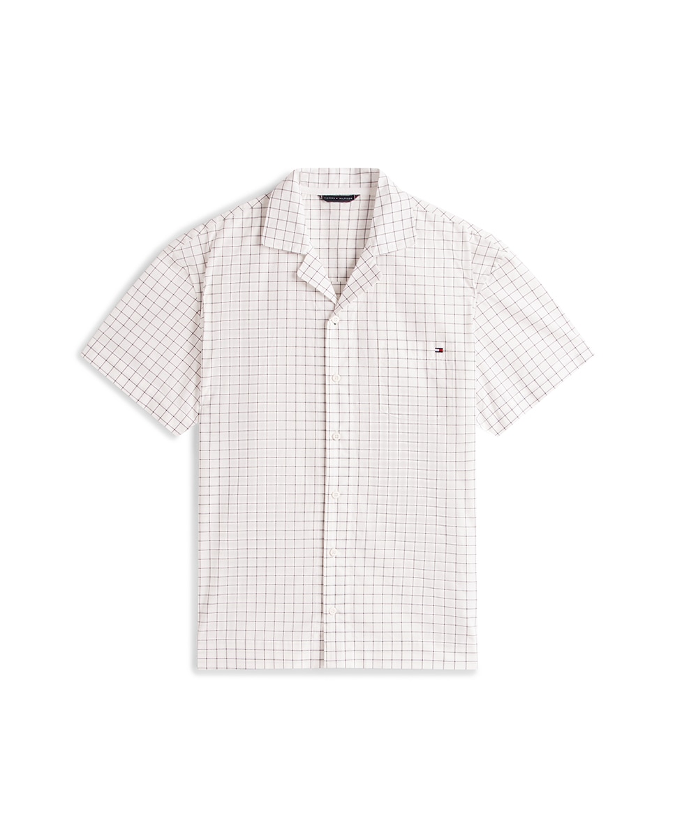 Conjunto de Pijama com Camisa e Calções Branco-5