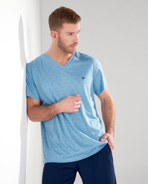 Imagem 0 de Pijama de Malha Curto com Estampado