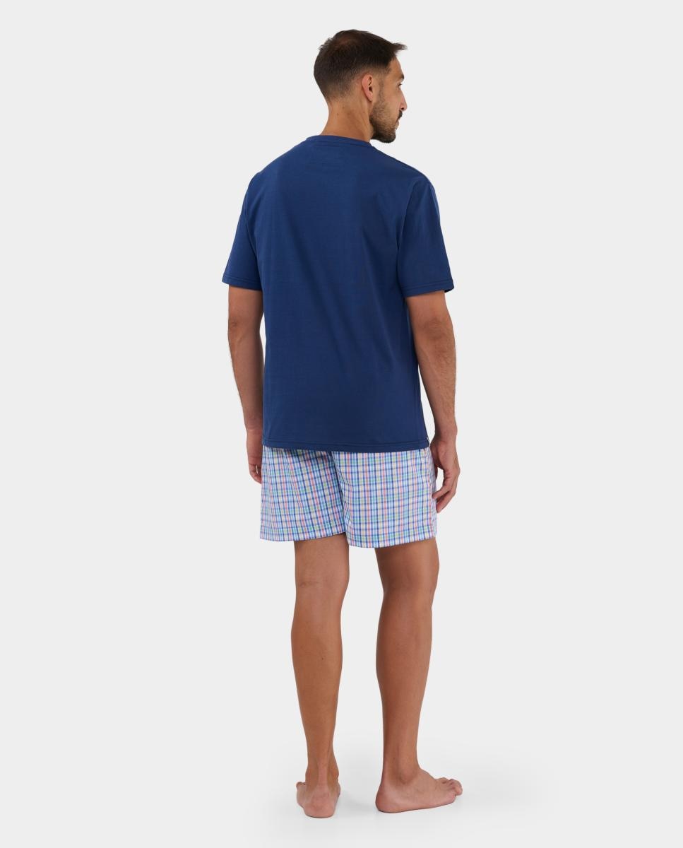 Pijama de Malha Azul-2