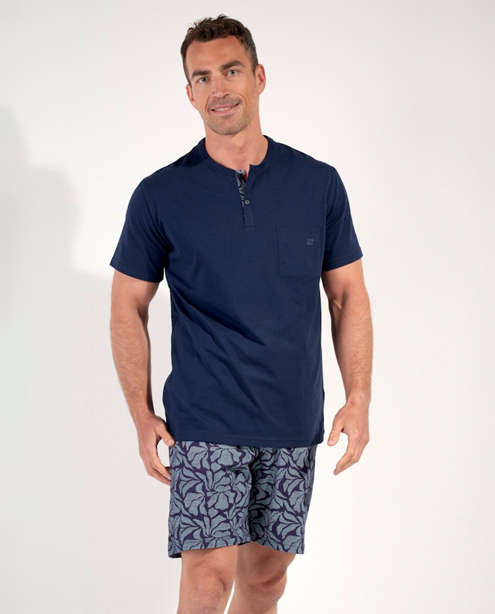 Imagem 0 de Pijama de Malha Curto com Estampado