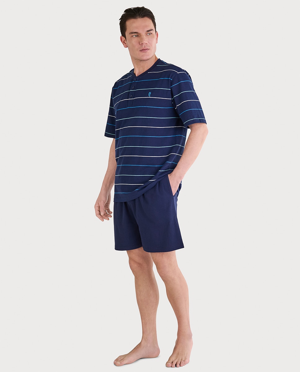 Imagen 0 de Pijama punto corto tapeta Azul marino
