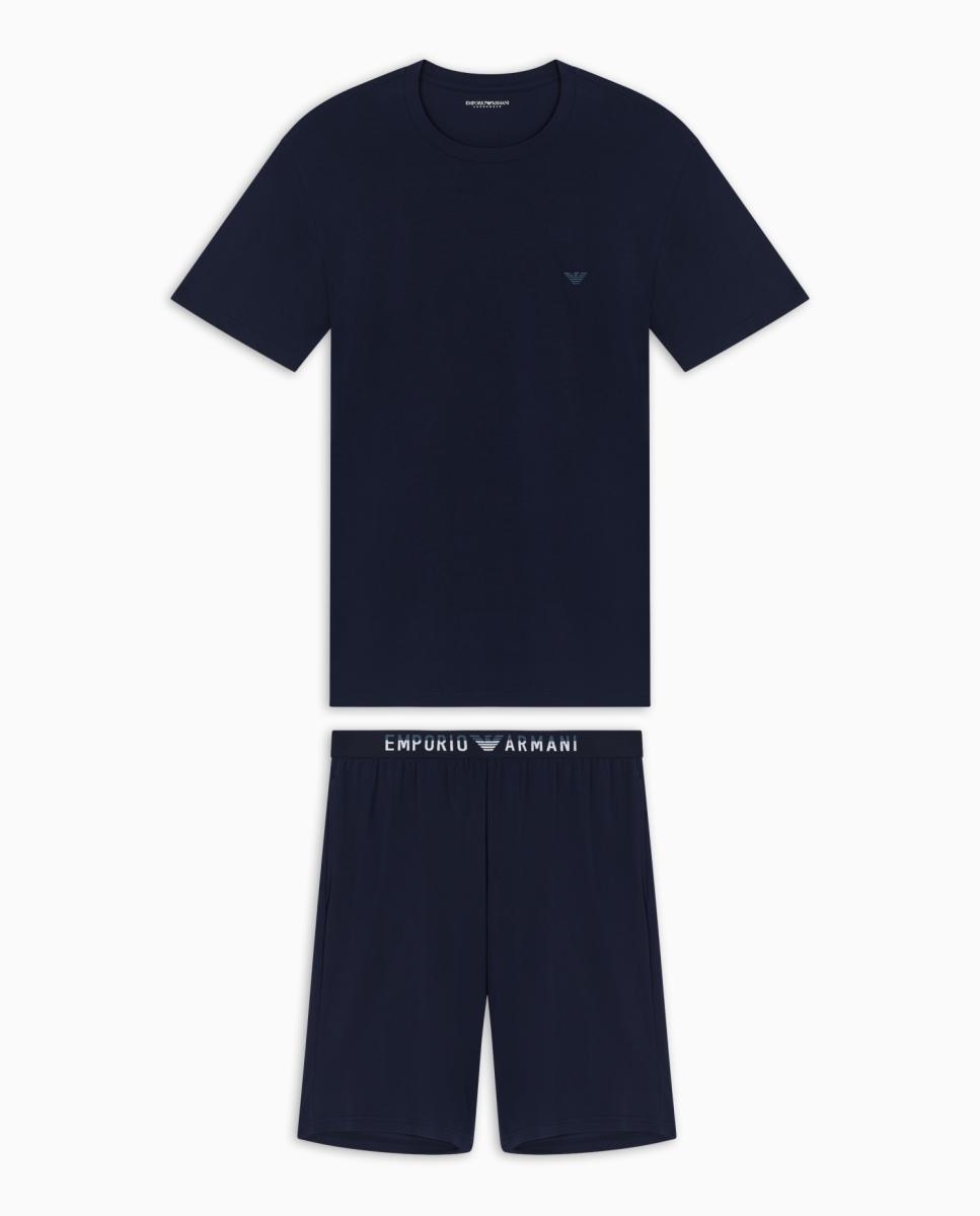 Conjunto de Pijama Azul-marinho-3
