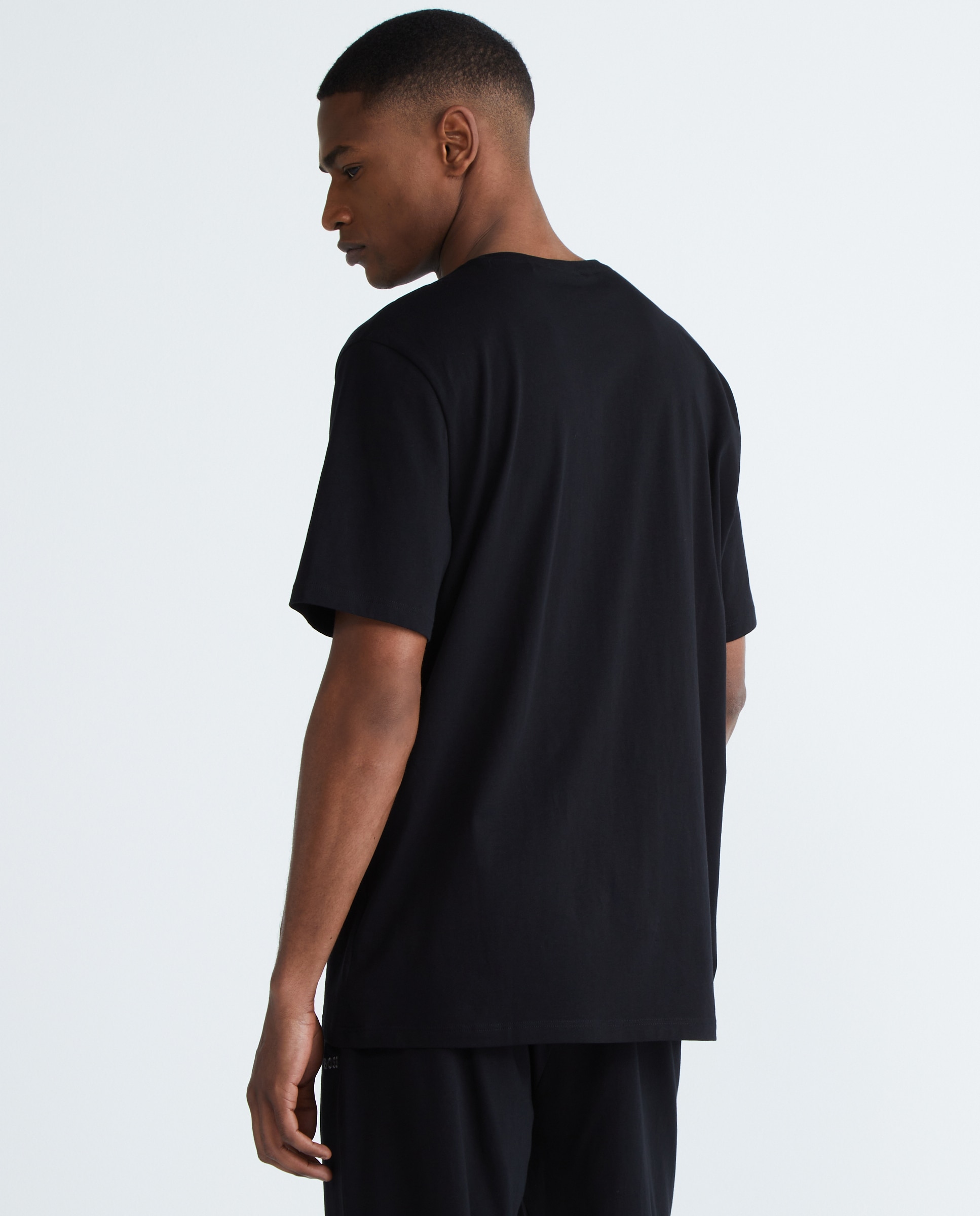 T-shirt de Pijama com Manga Curta - Preto Preto-3