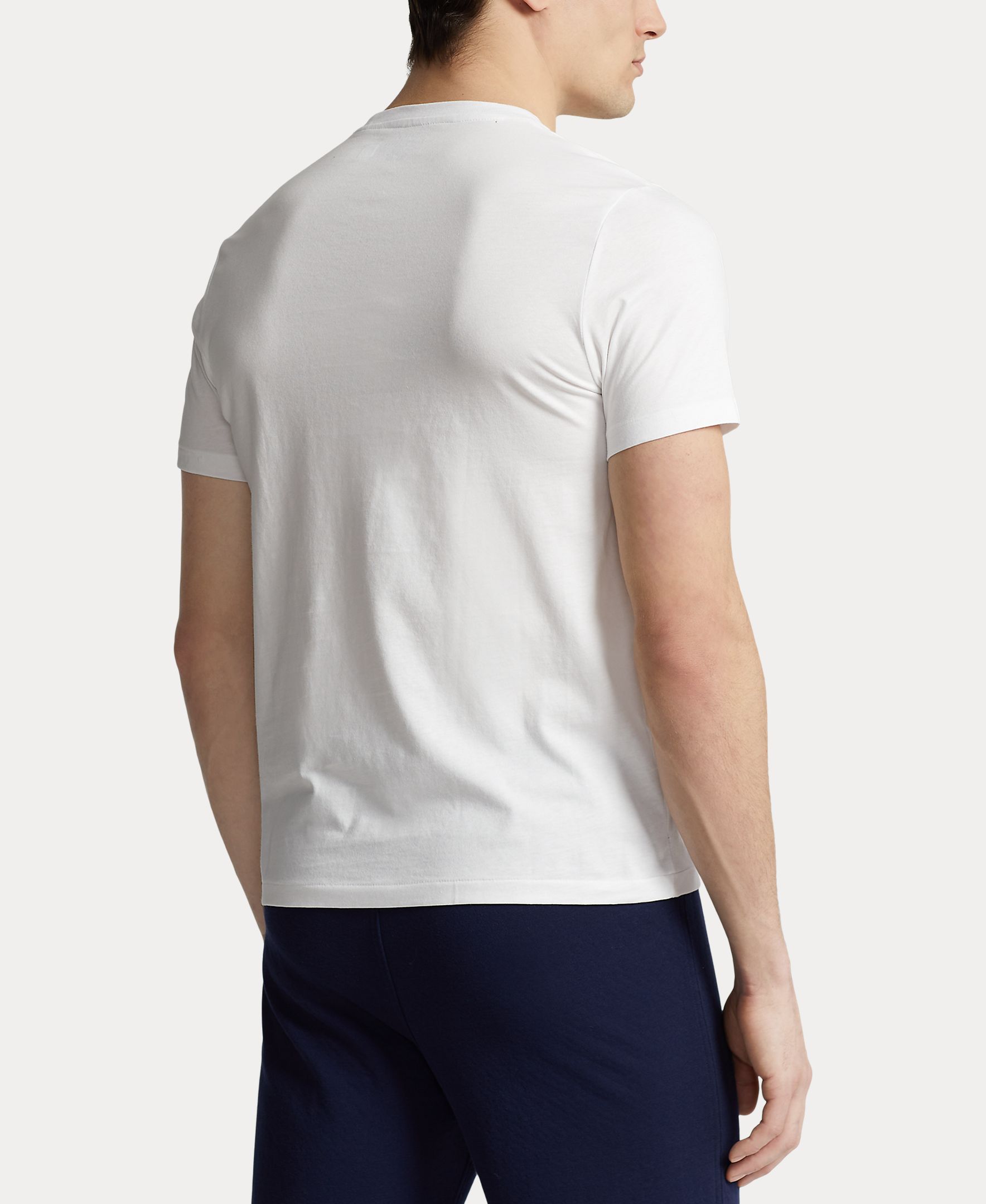 Camisola de Pijama de Malha de Algodão com Logótipo Branco-2
