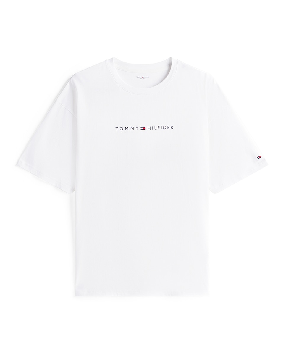 T-shirt com Logótipo Estampado Branco-4