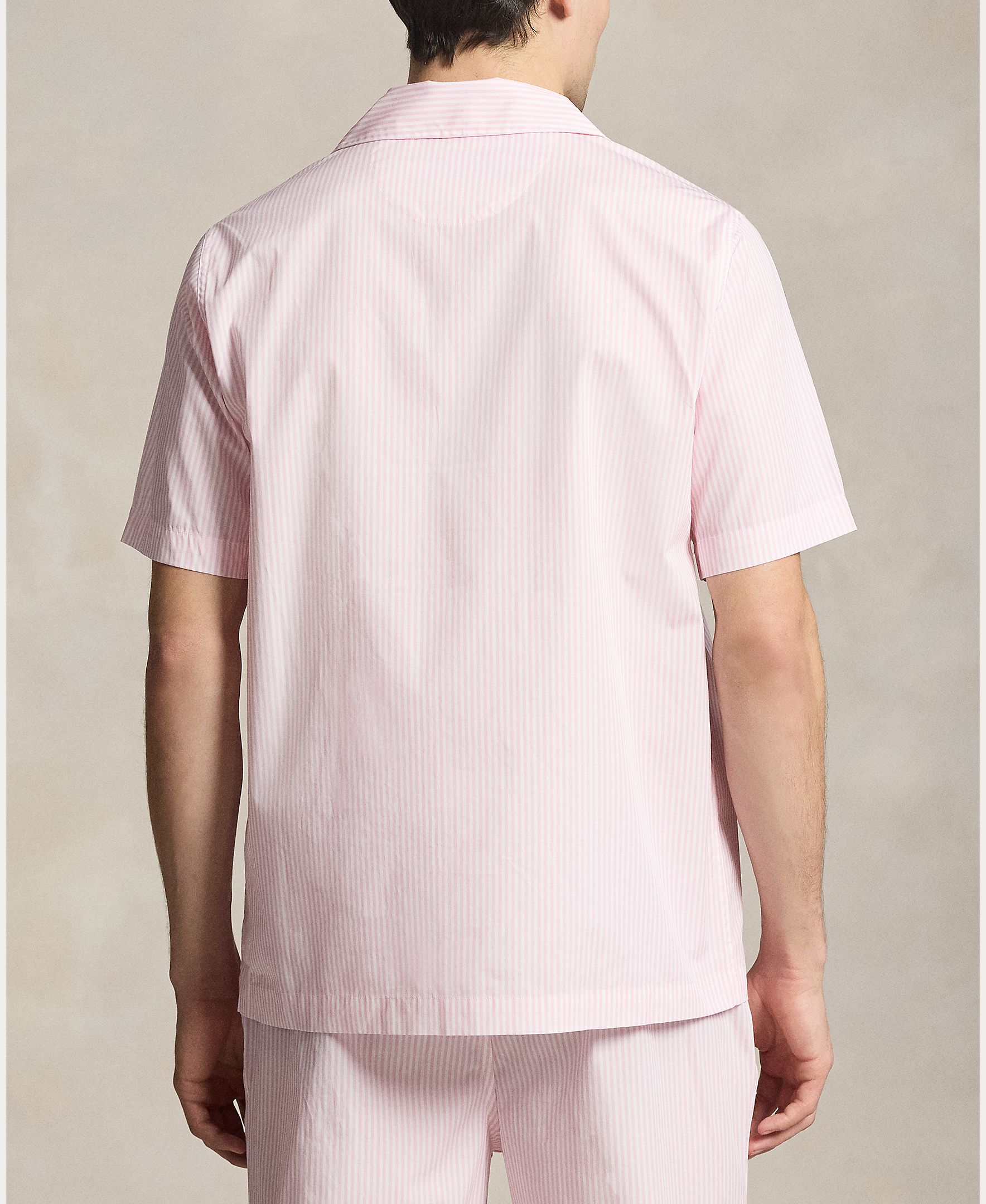 Casaco Curto de Pijama Aberto Rosa-3
