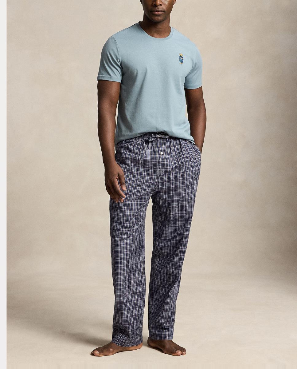 Camisola de Pijama de Algodão com Polo Bear Cinzento-4