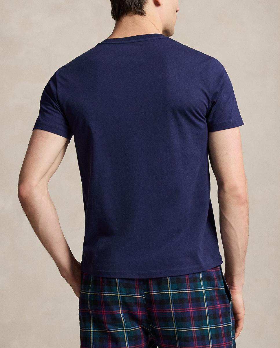 Camisola de Pijama de Algodão com Polo Bear Azul-marinho-2