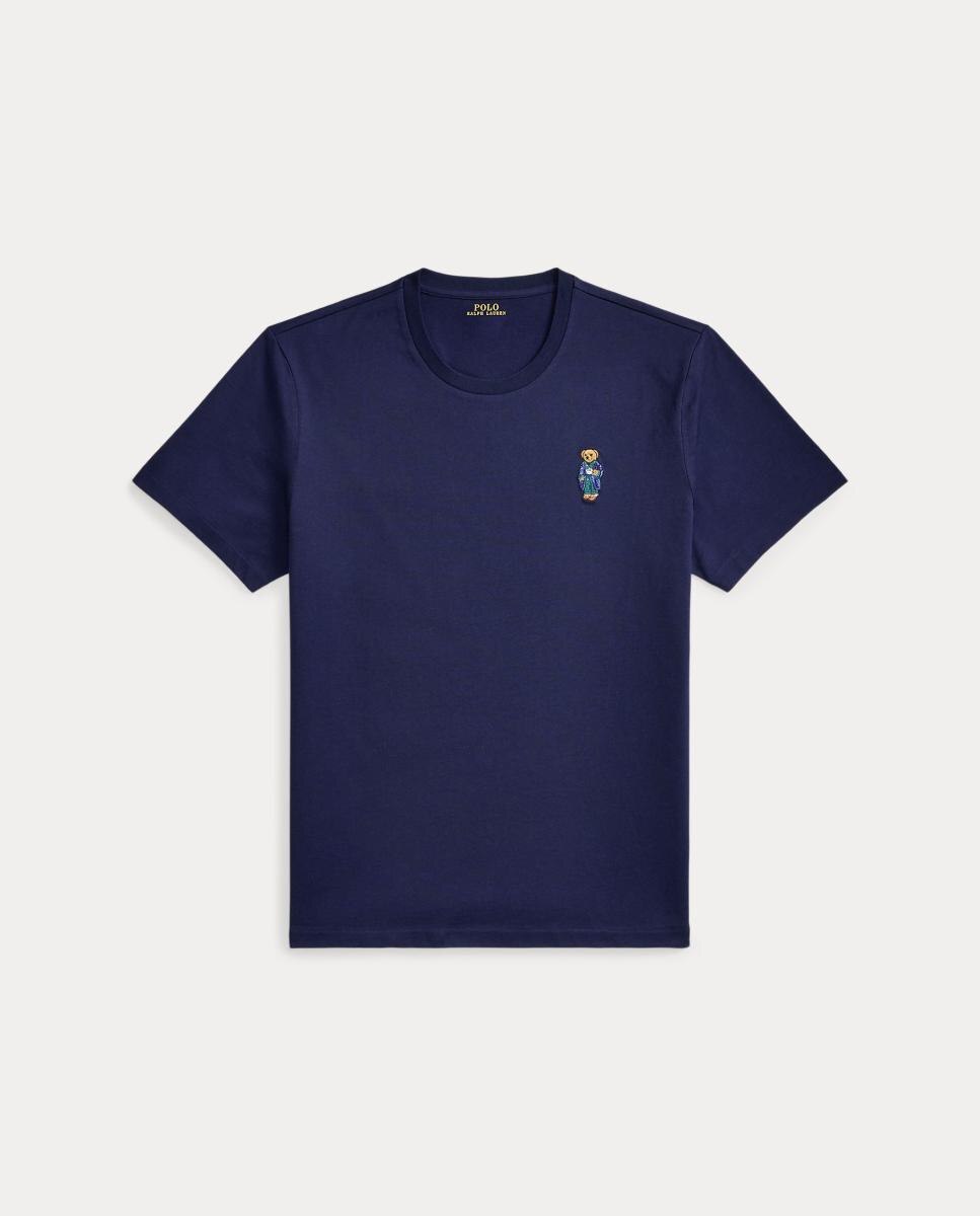 Camisola de Pijama de Algodão com Polo Bear Azul-marinho-3