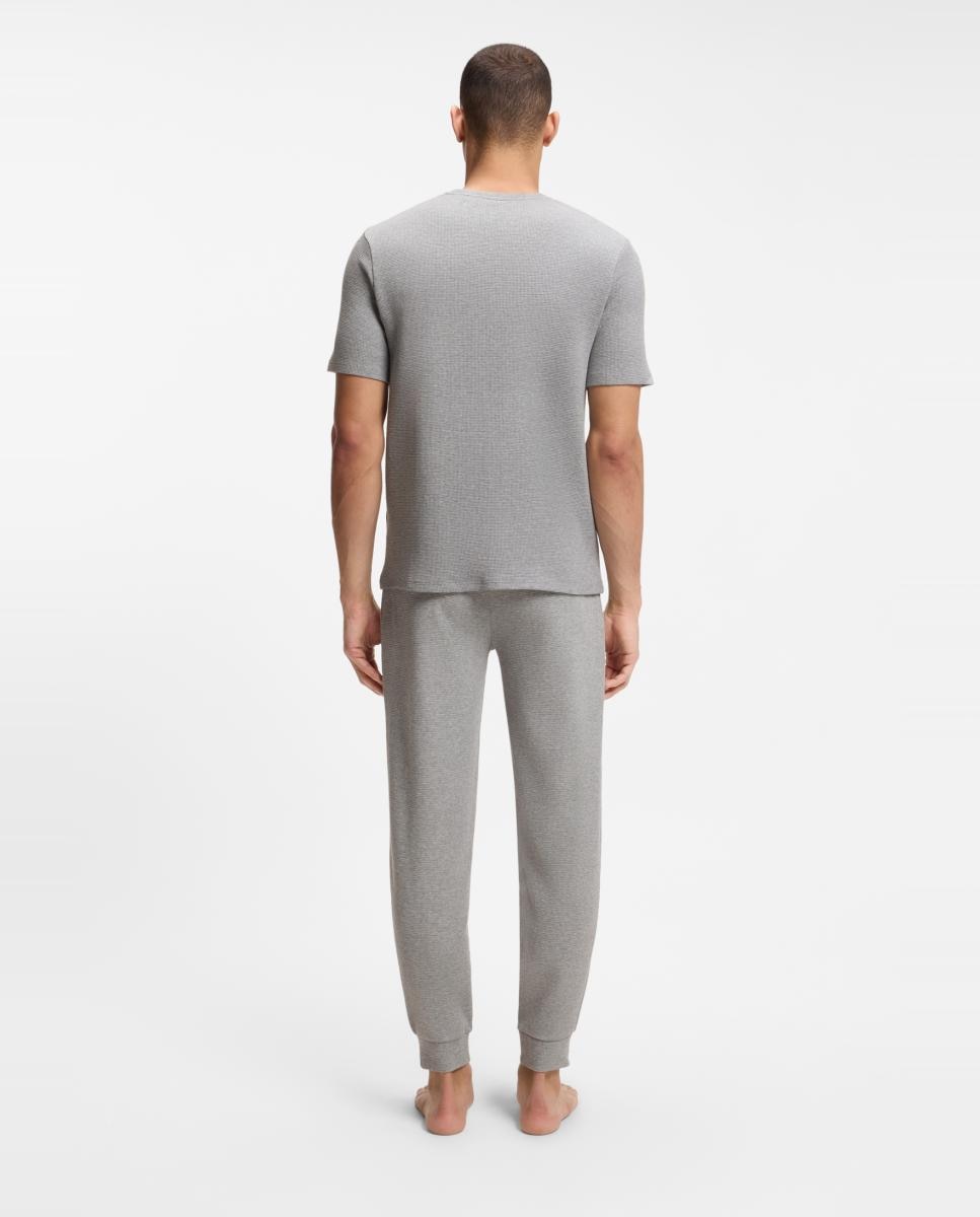 Camiseta manga corta de pijama de hombre. - Boss - Gris Gris-2