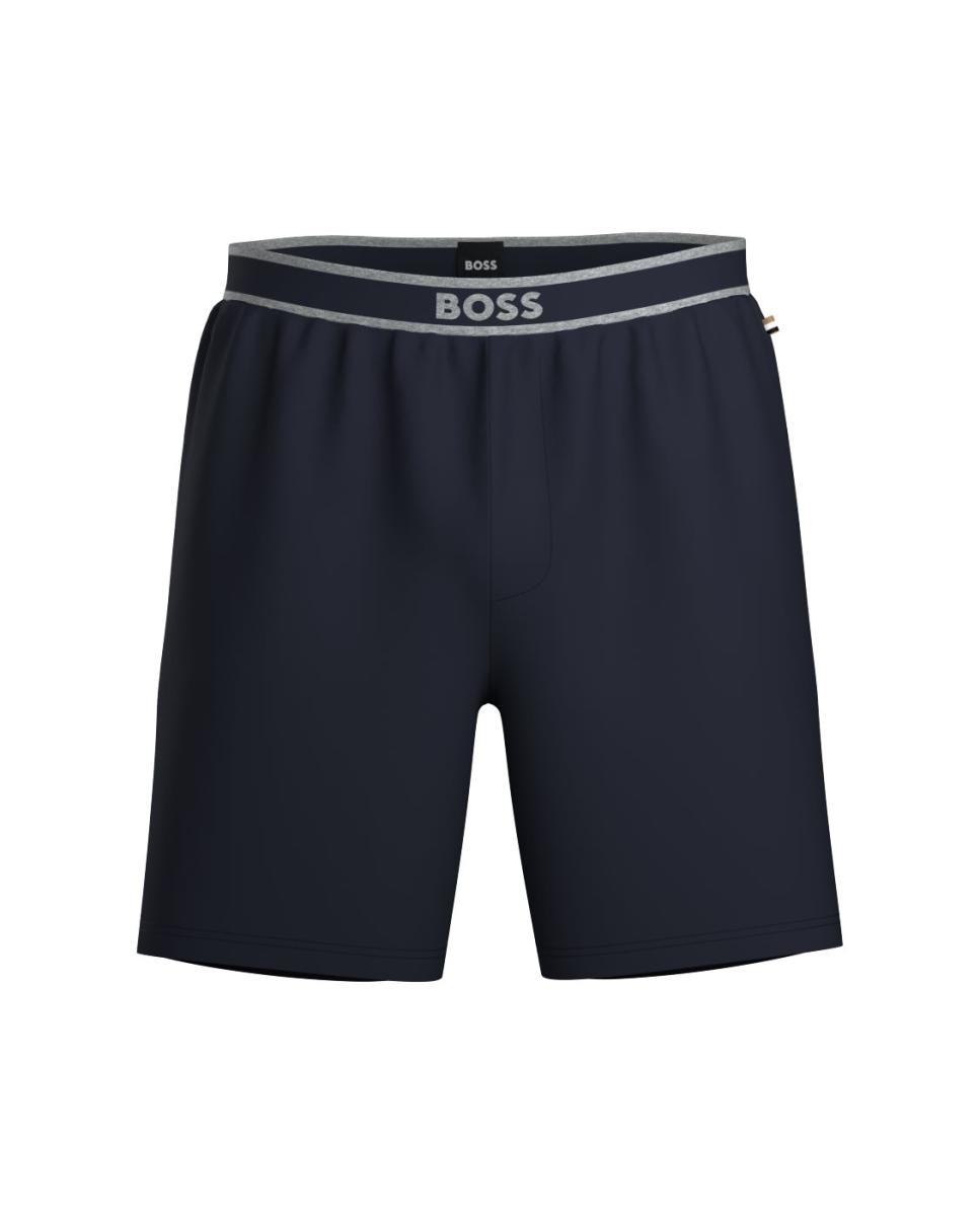 Calções de pijama em micro modal azuis Azul-marinho-4