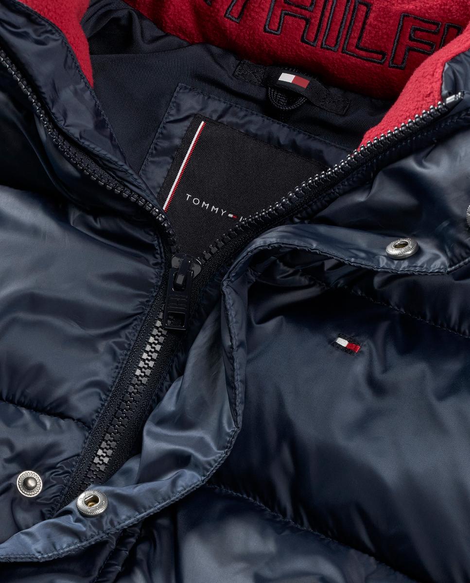 Parka acolchoada de bebé Azul-marinho-4