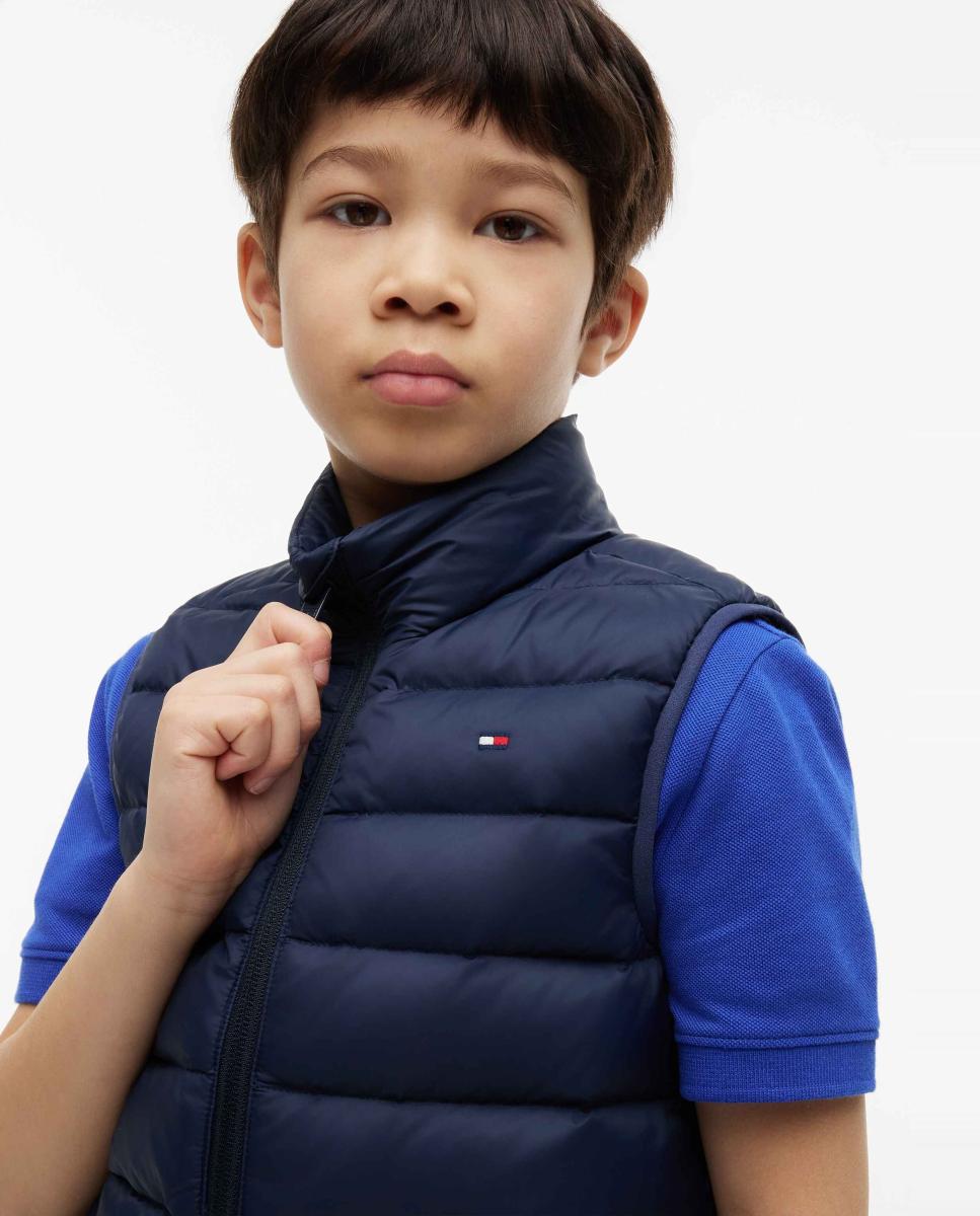 Colete Acolchoado Ligeiro Tommy Hilfiger Azul-marinho-3