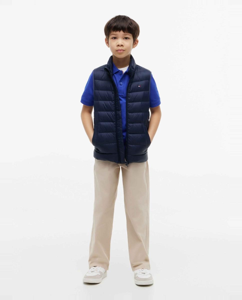 Colete Acolchoado Ligeiro Tommy Hilfiger Azul-marinho-4