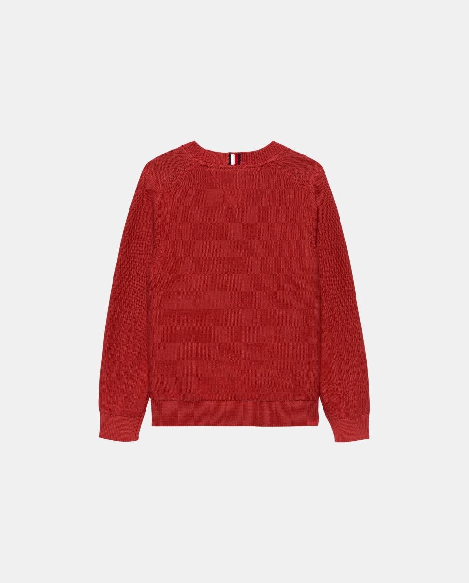 Camisola de Malha de Bebé com Logótipo a Condizer Vermelho-2
