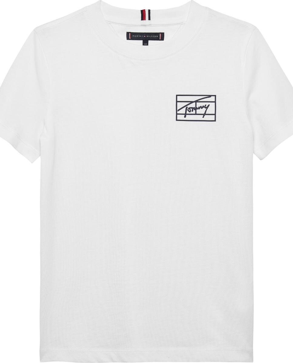 T-shirt de Manga Curta com Logótipo Estilo Varsity Branco-5