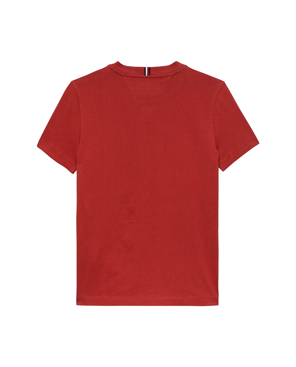 T-shirt de Bebé com Manga Curta e Gola Redonda Vermelho-2