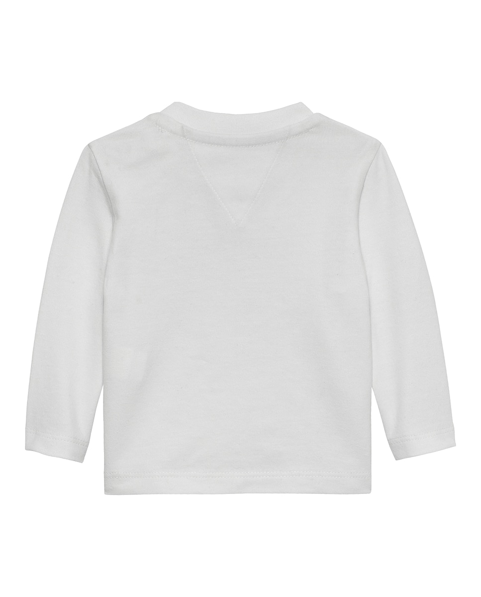 Camisola de Bebé com Manga Comprida Tommy Hilfiger Branco-2