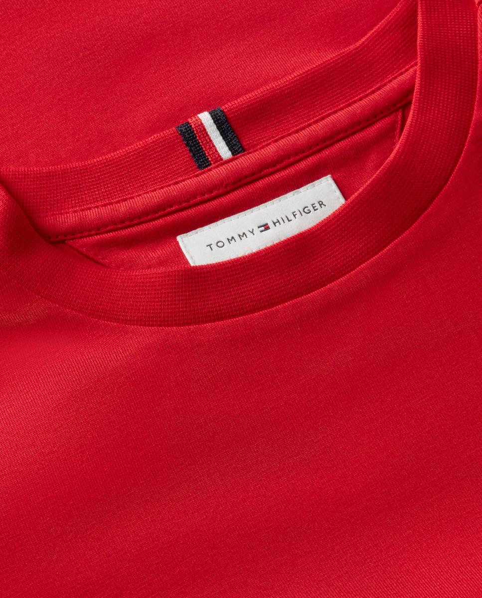Camiseta de niño de manga corta con logo en el pecho - Tommy Hilfiger - Rojo Rojo-7