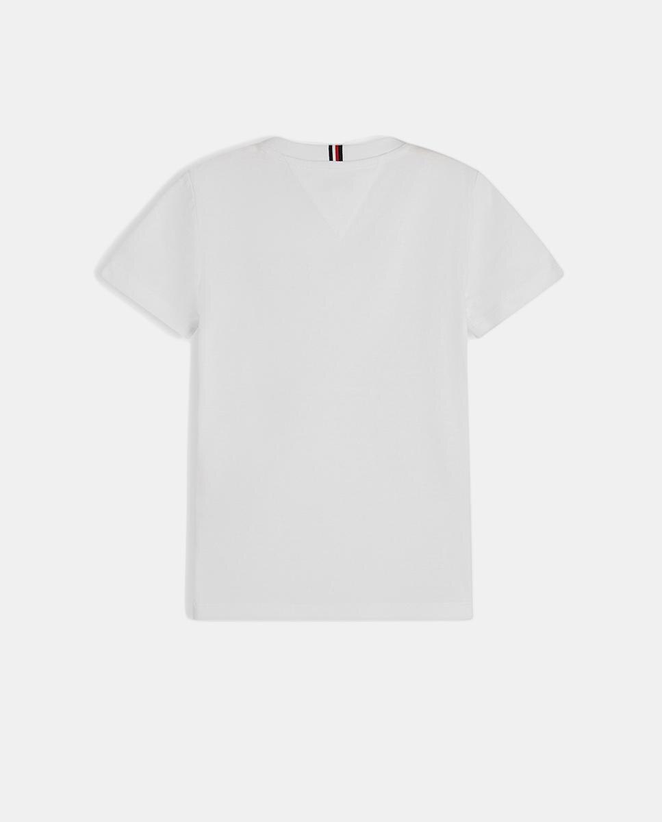 Camiseta de niño de manga corta con logo en el pecho - Tommy Hilfiger - Blanco Blanco-6