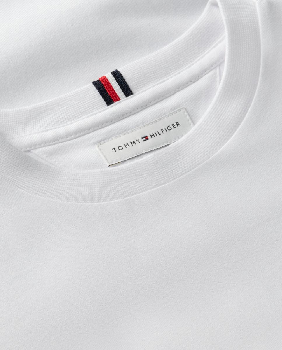 Camiseta de niño de manga corta con logo en el pecho - Tommy Hilfiger - Blanco Blanco-7