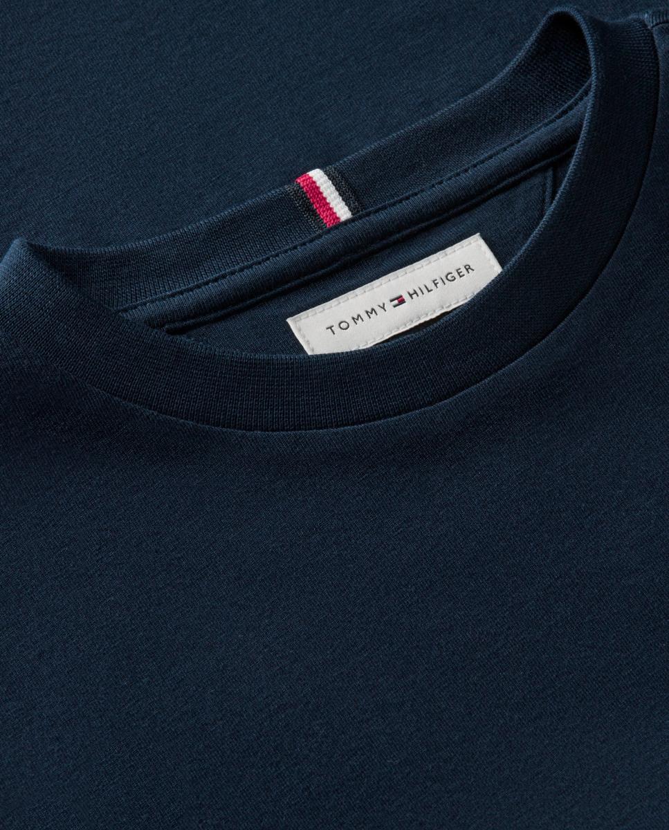 Camiseta de niño de manga corta con logo bordado en la espalda - Tommy Hilfiger - Azul marino Azul marino-7