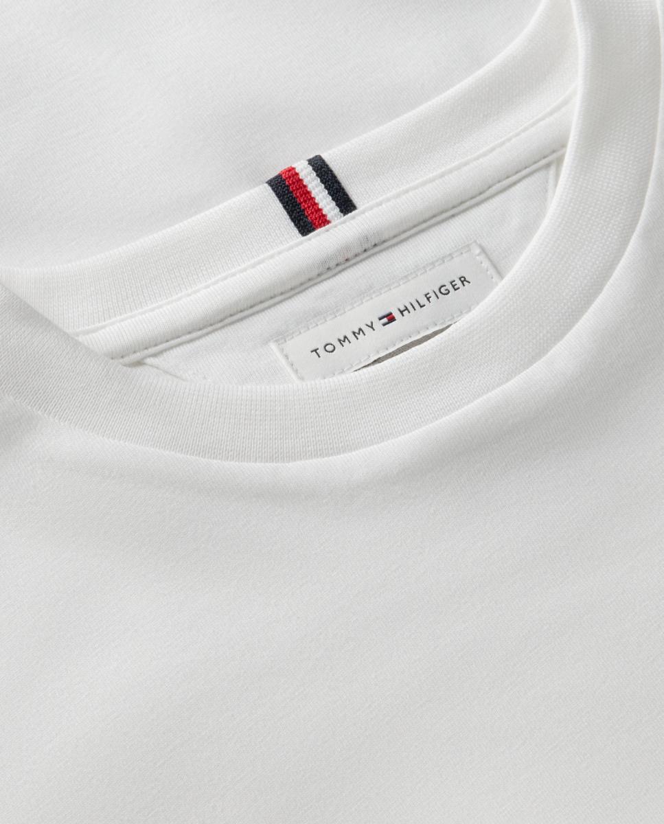 Camiseta de niño de manga corta con logo bordado en la espalda - Tommy Hilfiger - Blanco Blanco-7