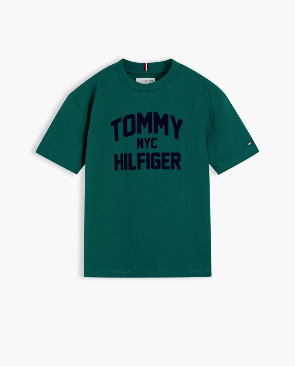 Camiseta de niño de manga corta - Tommy Hilfiger - Verde Verde-1