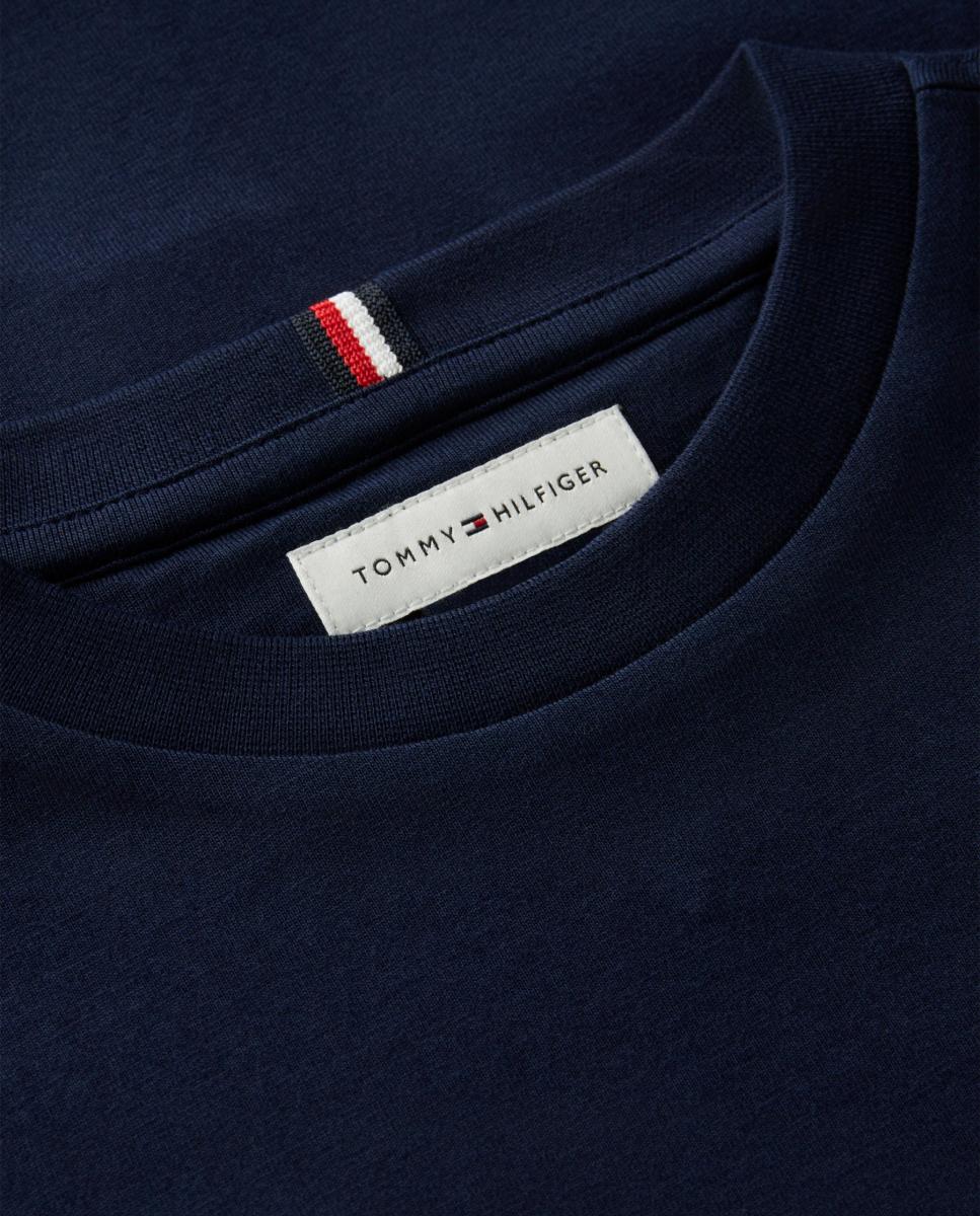 T-shirt com manga curta Tommy Hilfiger Azul-3