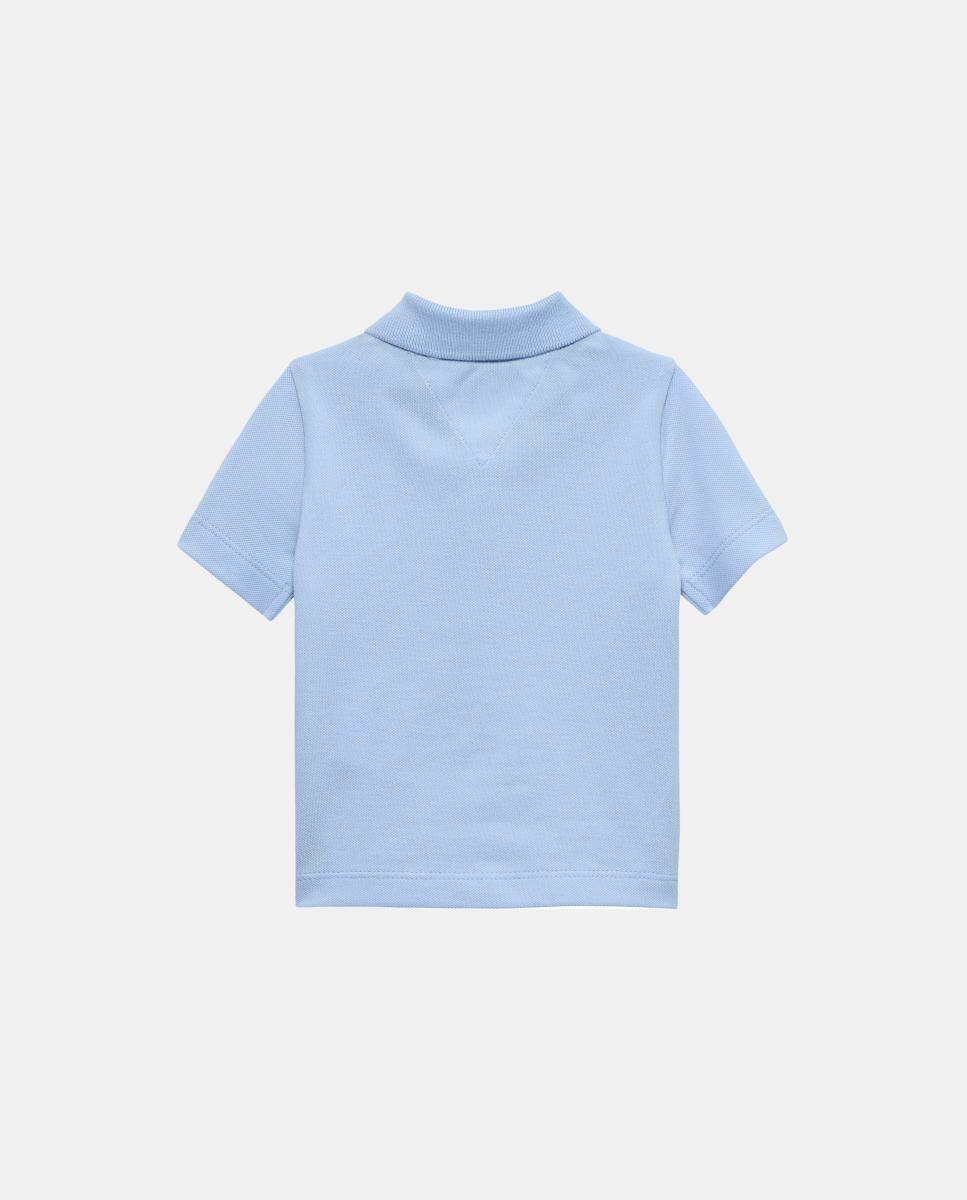 Polo de Bebé com Logótipo Bordado Azul-2