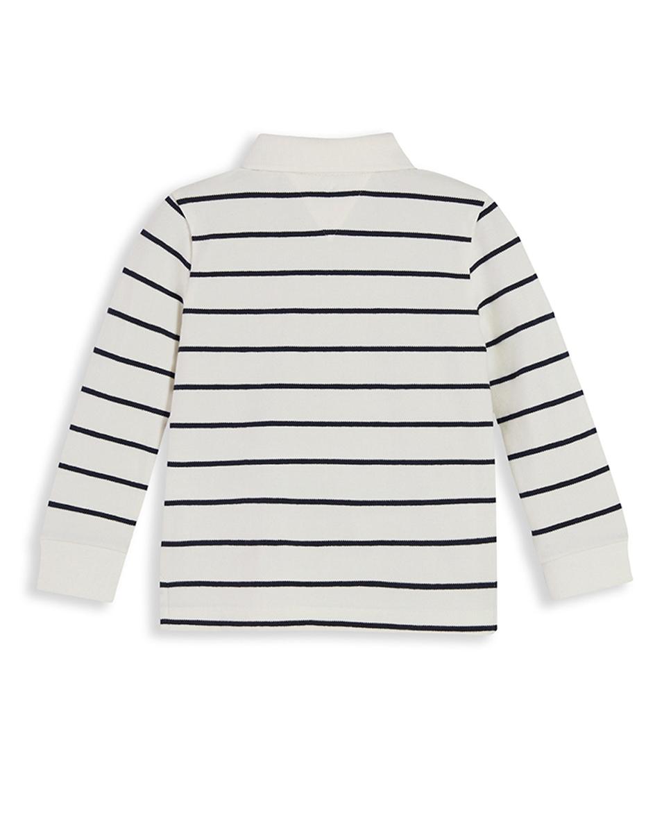 Pólo de bebé com manga comprida Tommy Hilfiger Branco-2