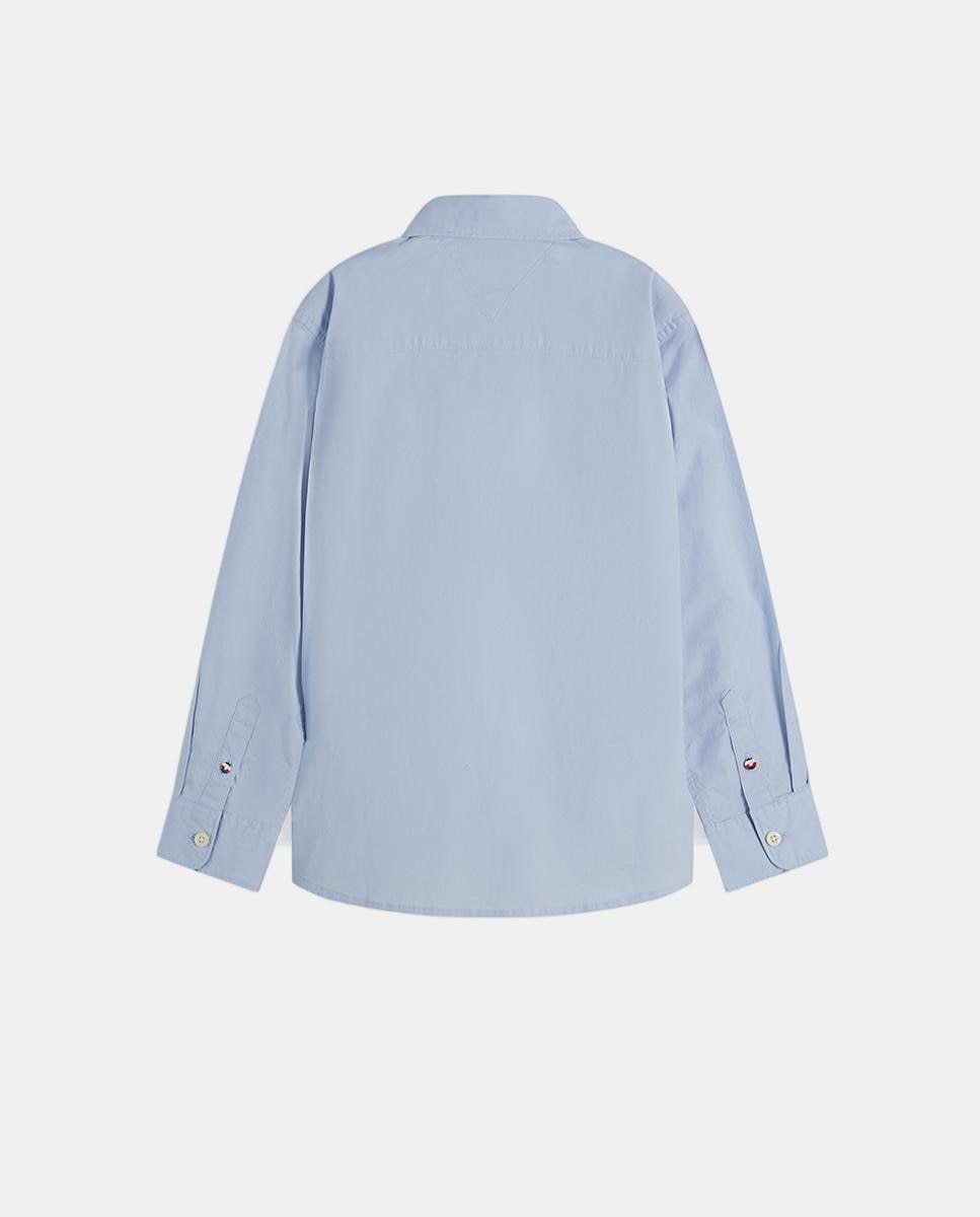 Camisa de Popelina Azul-claro-6