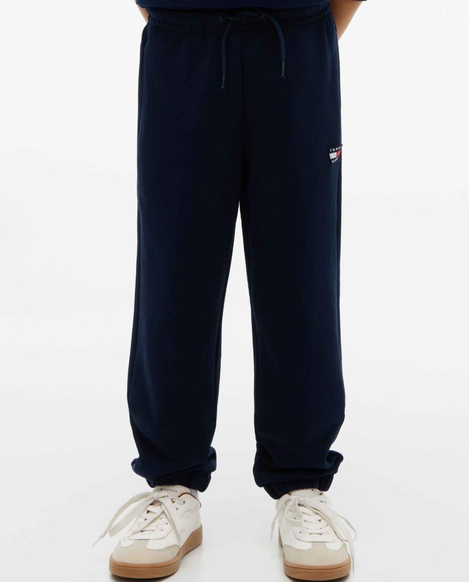 Joggers com Logótipo Bordado Tommy Hilfiger Azul-marinho-2