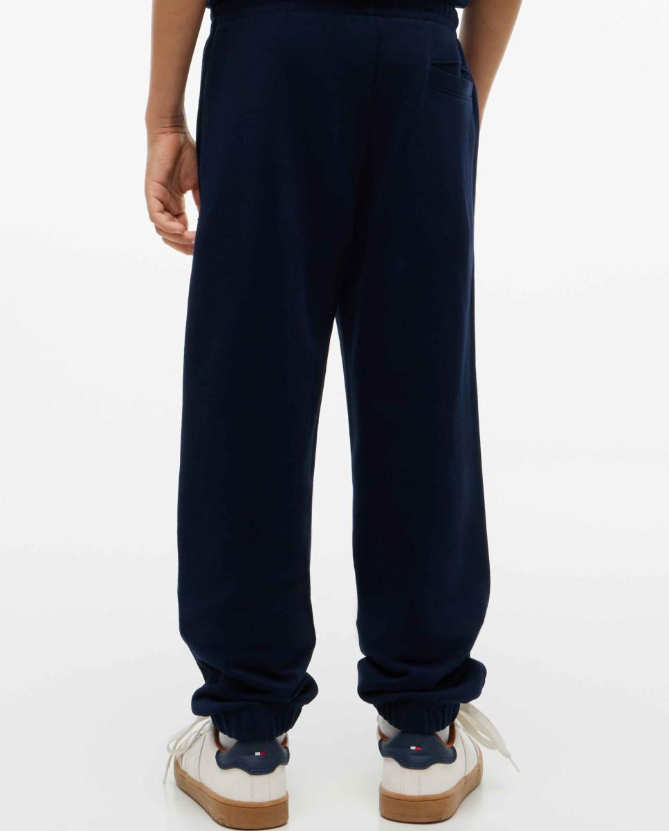 Joggers com Logótipo Bordado Tommy Hilfiger Azul-marinho-3