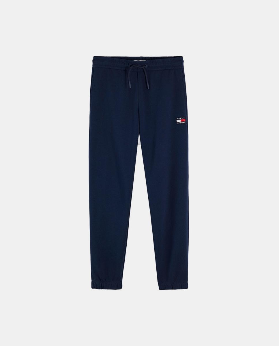 Joggers com Logótipo Bordado Tommy Hilfiger Azul-marinho-5