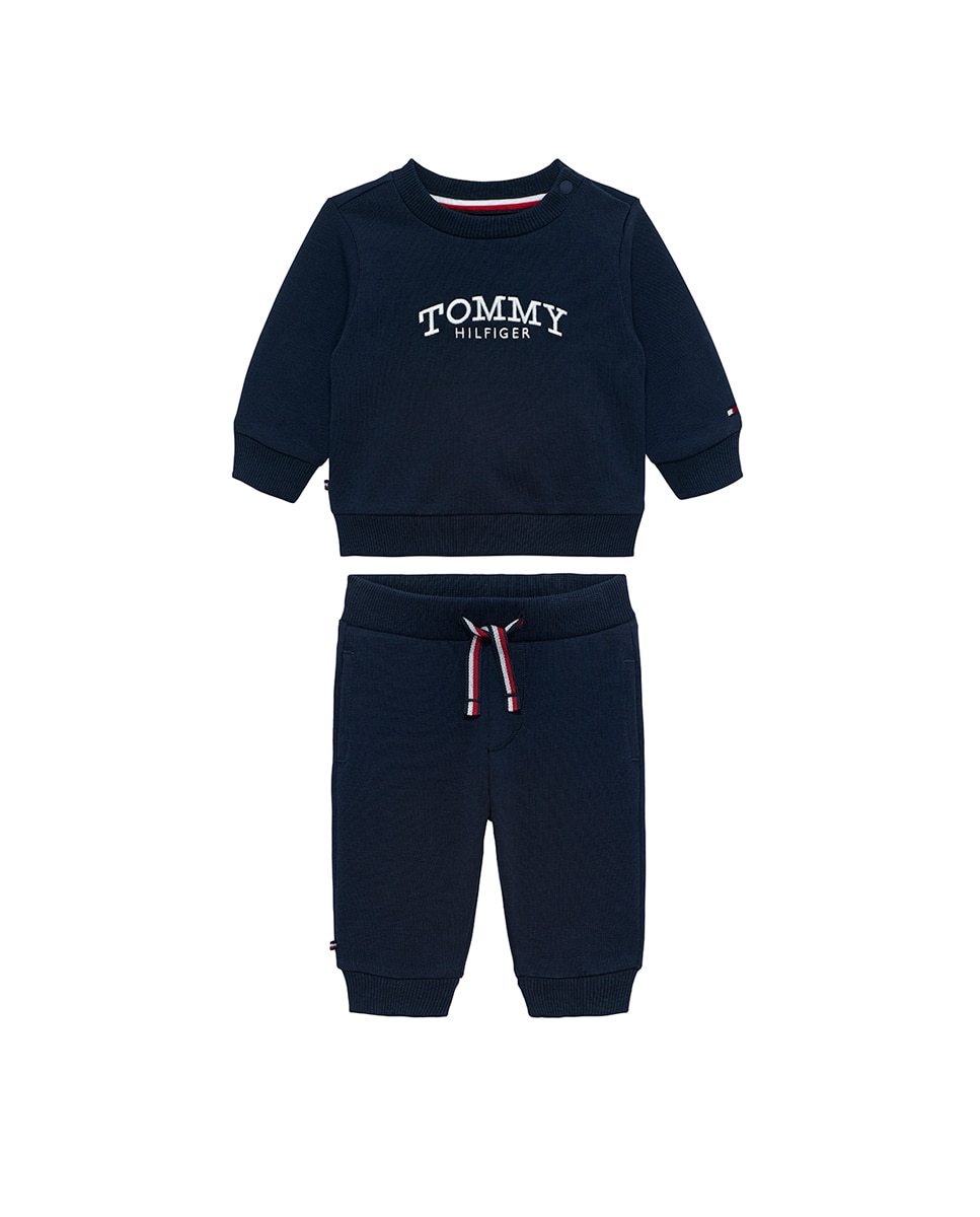 Conjunto de T-shirt e Calções de Bebé Tommy Hilfiger Azul-1