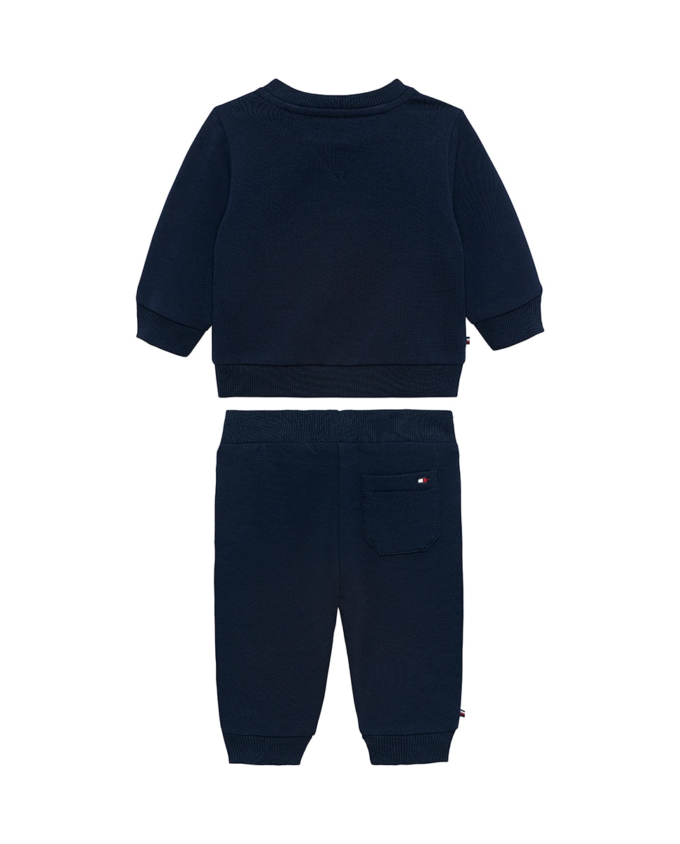 Conjunto de T-shirt e Calções de Bebé Tommy Hilfiger Azul-2