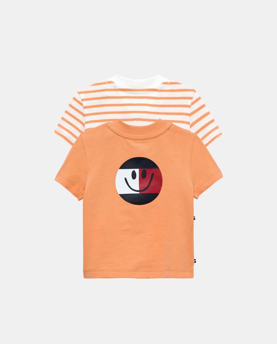 Pack de 2 camisetas de bebé niño - Tommy Hilfiger - Naranja Naranja-2