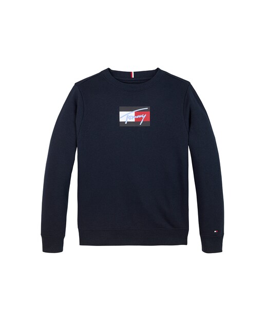 Imagen 0 de Sudadera de niño con cuello redondo y logo frontal