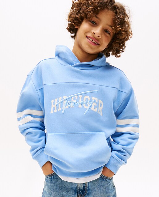 Imagen 0 de Sudadera de niño con capucha y logo frontal
