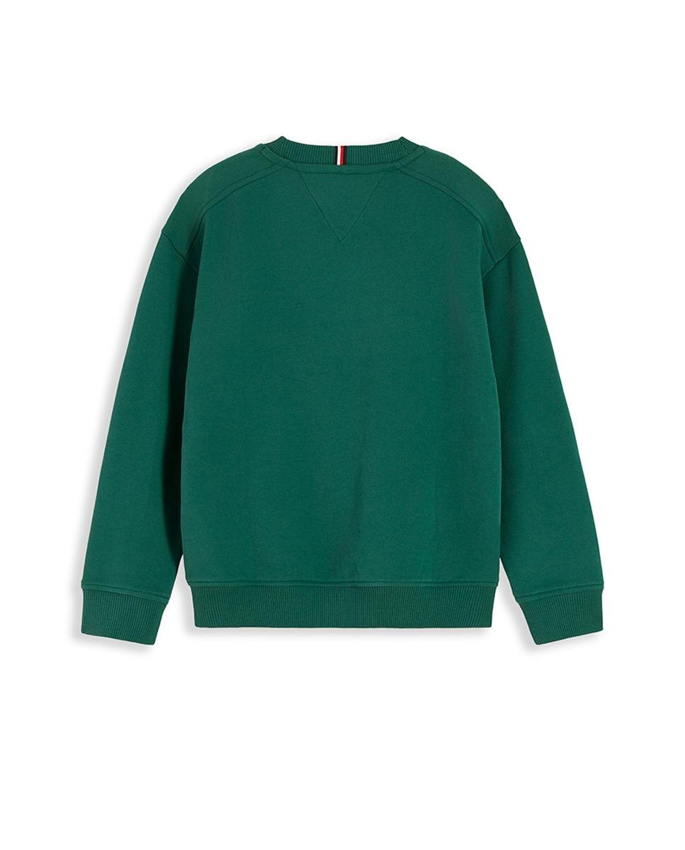 Sudadera de niño de cuello redondo - Tommy Hilfiger - Verde Verde-2