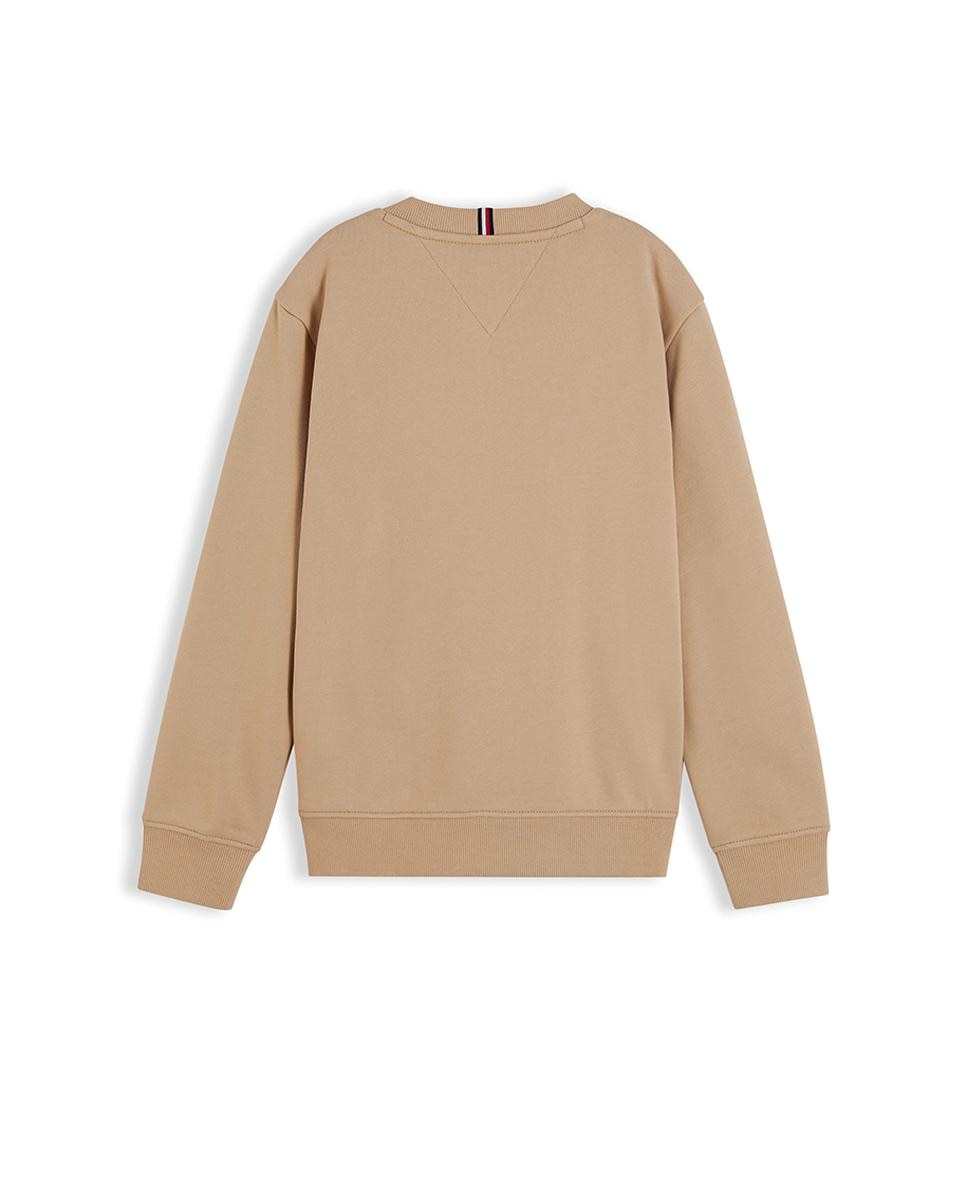 Sweatshirt com Decote Redondo Branco-2