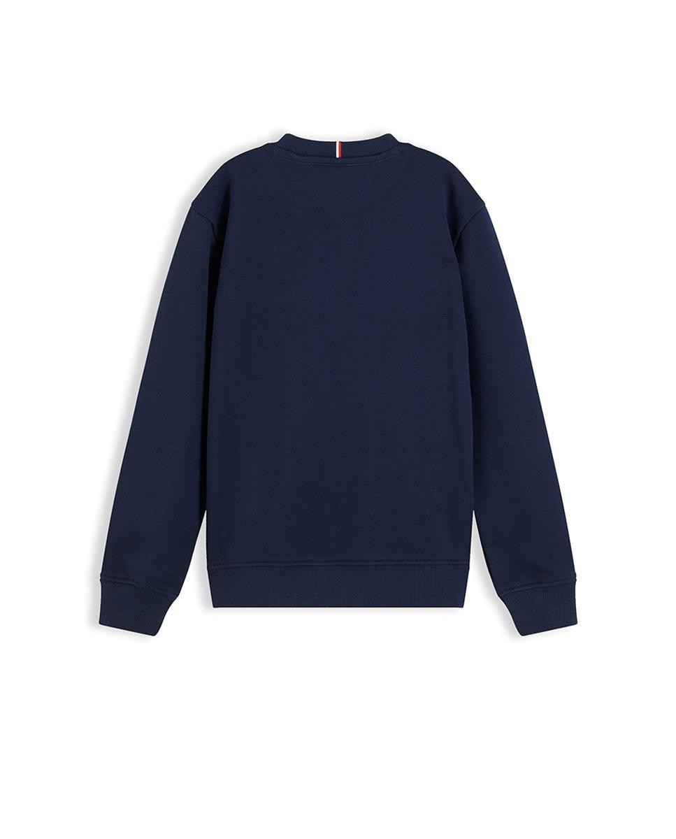 Sweatshirt com Decote Redondo Azul-2