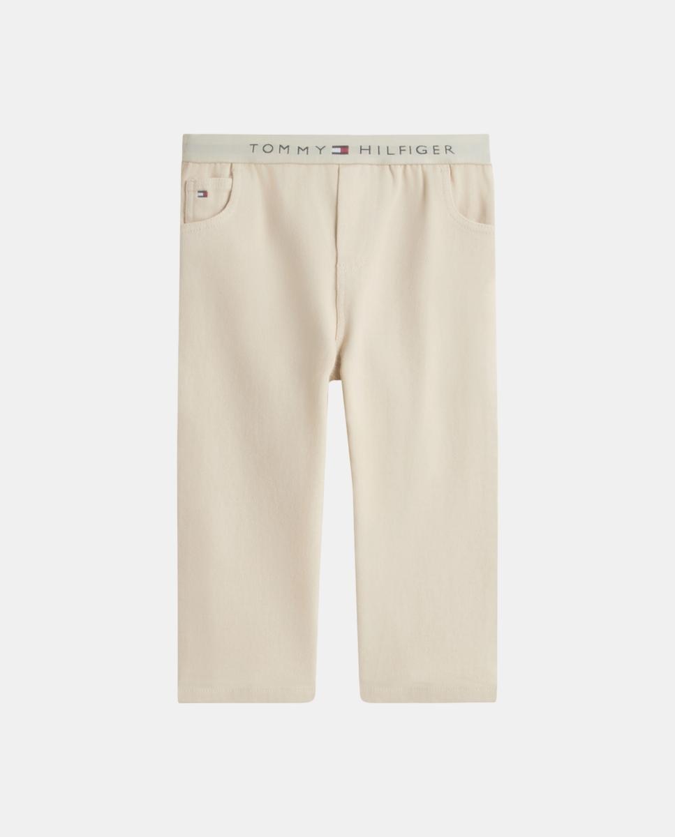 Pantalón de bebé niño efecto denim - Tommy Hilfiger - Beige Beige-1