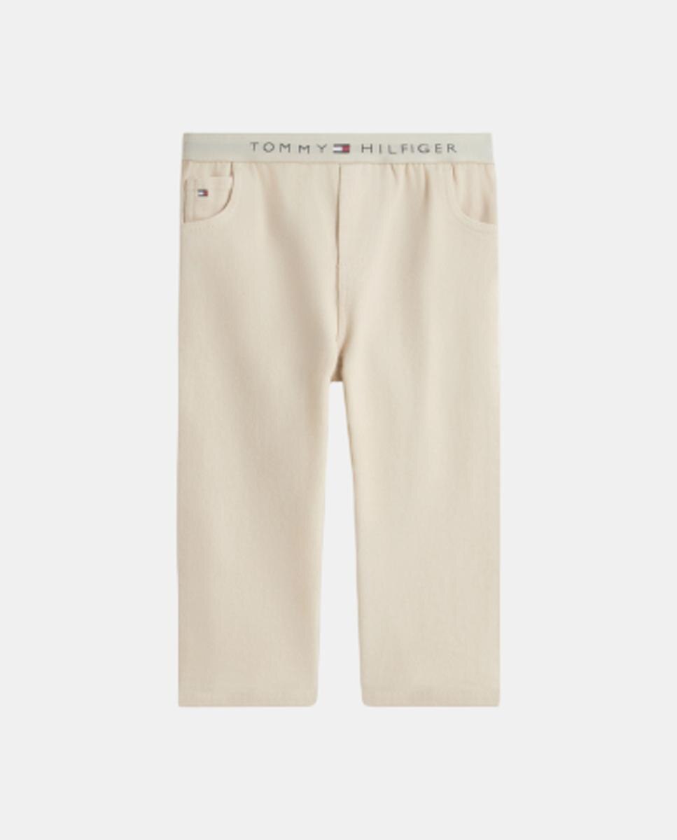 Pantalón de bebé niño efecto denim - Tommy Hilfiger - Beige Beige-2