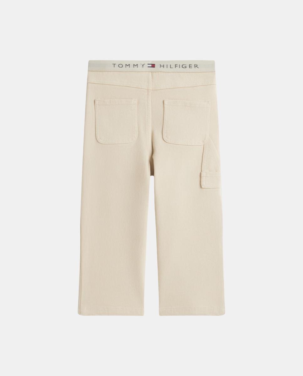 Pantalón de bebé niño efecto denim - Tommy Hilfiger - Beige Beige-3