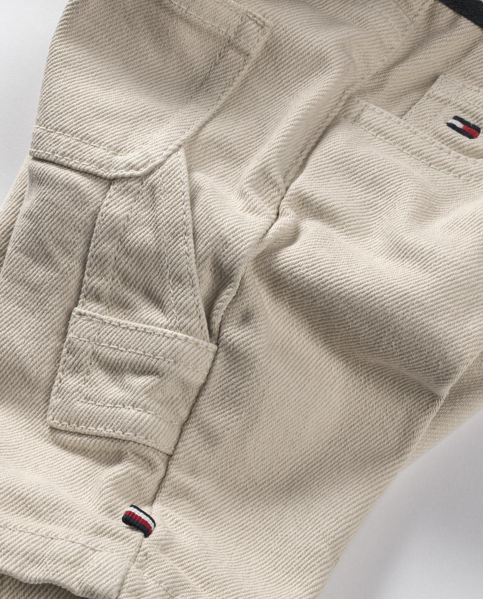 Pantalón de bebé niño efecto denim - Tommy Hilfiger - Beige Beige-4