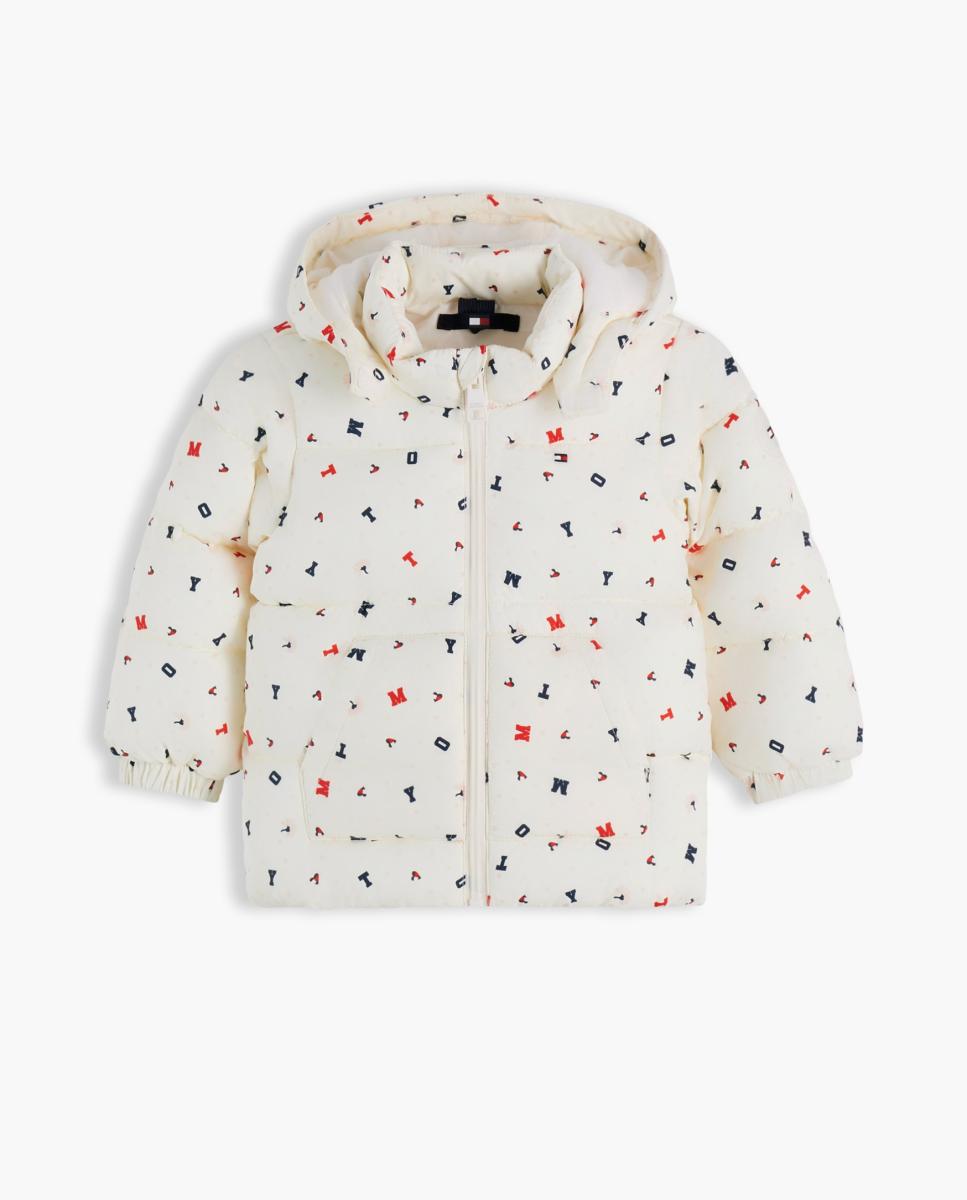 Plumífero de bebé niña con capucha - Tommy Hilfiger - Blanco Blanco-1