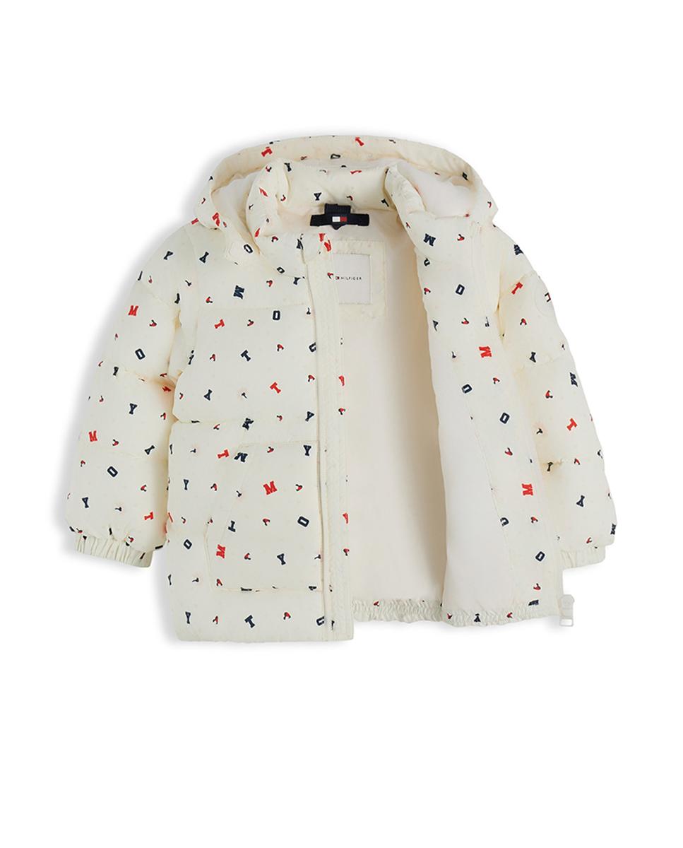 Plumífero de bebé niña con capucha - Tommy Hilfiger - Blanco Blanco-3