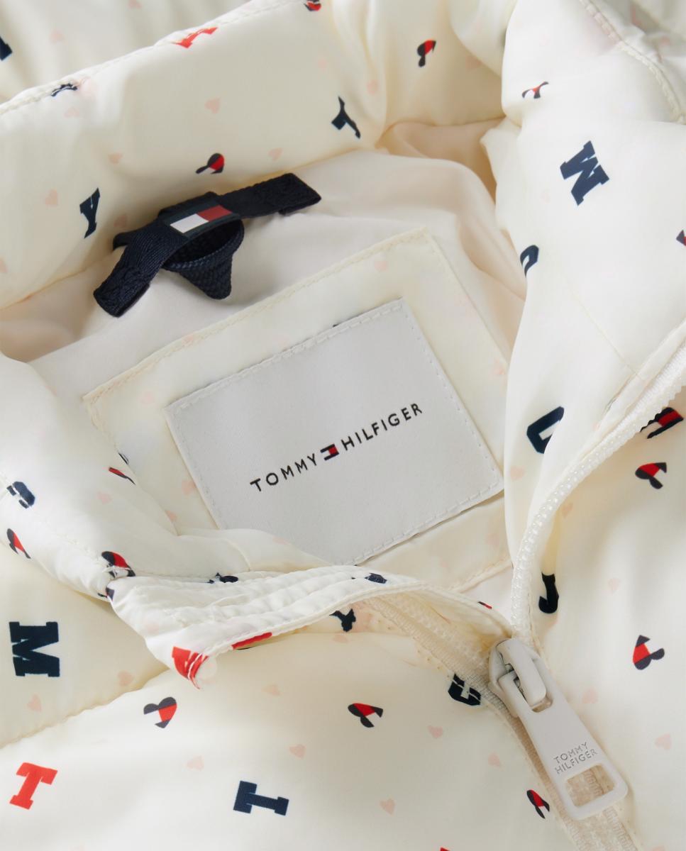 Plumífero de bebé niña con capucha - Tommy Hilfiger - Blanco Blanco-4